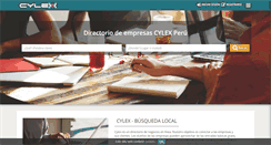 Desktop Screenshot of cylex.com.pe