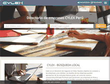 Tablet Screenshot of cylex.com.pe