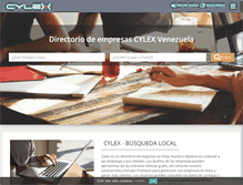 Tablet Screenshot of cylex.com.ve